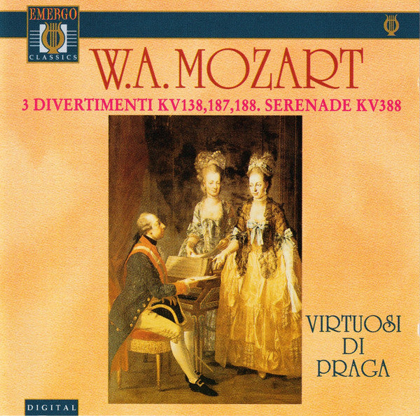 Wolfgang Amadeus Mozart  -  Virtuosi Di Praga : 3 Divertimenti KV 138, 187, 188 / Serenade KV 388 (CD, RE)