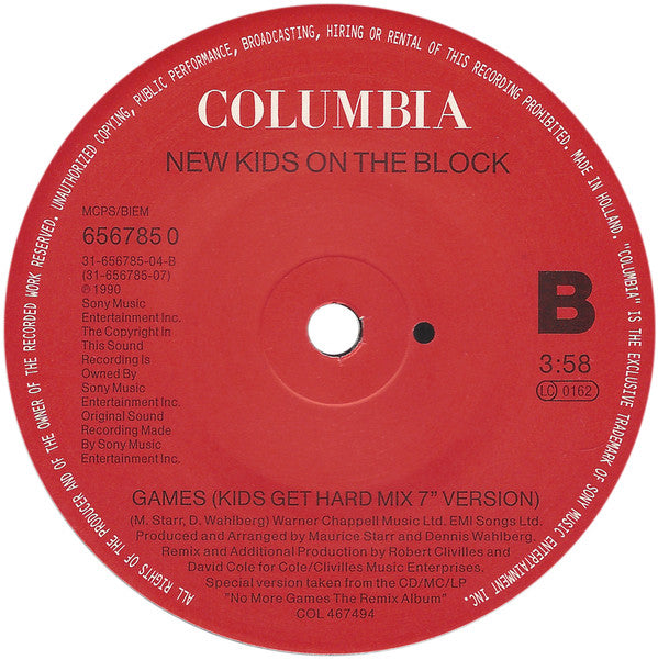 New Kids On The Block : Call It What You Want (C & C Pump It Up 7" Mix) (7", Single, Pos)