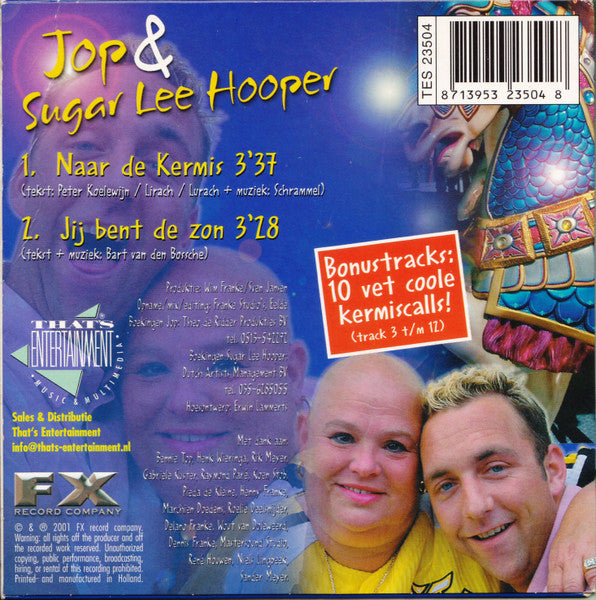 Jop & Sugar Lee Hooper : Naar De Kermis (CD, Single)
