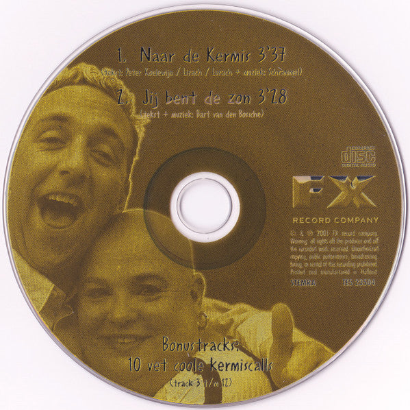 Jop & Sugar Lee Hooper : Naar De Kermis (CD, Single)