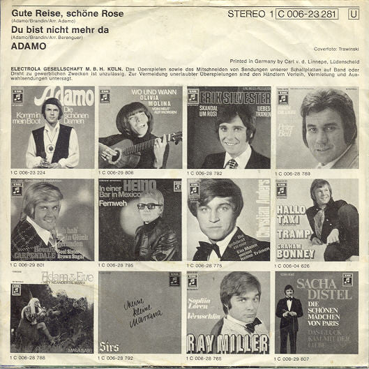 Adamo : Gute Reise, Schöne Rose (7", Single)