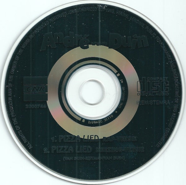 André van Duin : Pizza Lied (Effe Wachte...) (CD, Single)