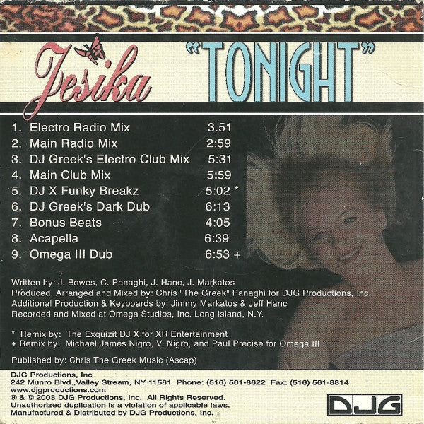 Jesika : Tonight (CD)