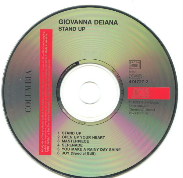 Giovanna Deiana : Stand Up (CD, Album)