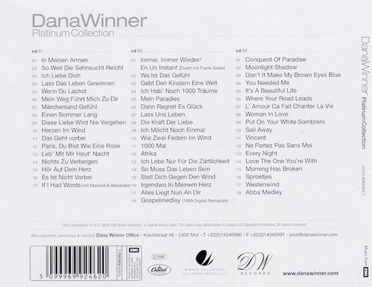 Dana Winner : Platinum Collection (3xCD, Comp)