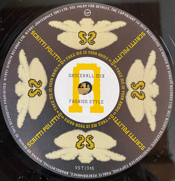 Scritti Politti And Sweetie Irie : Take Me In Your Arms And Love Me (12")