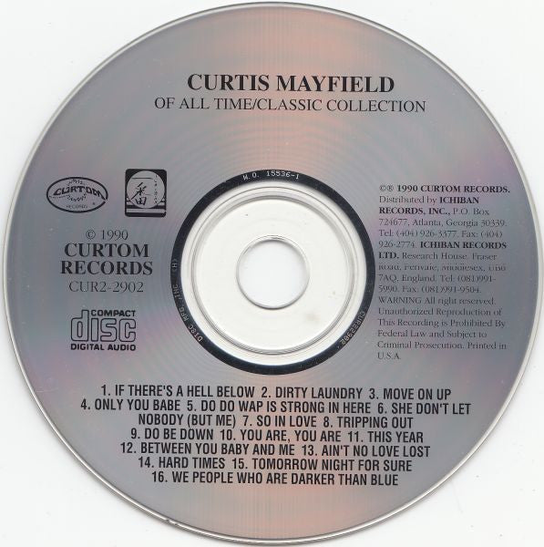 Curtis Mayfield : Of All Time / Classic Collection (CD, Comp)