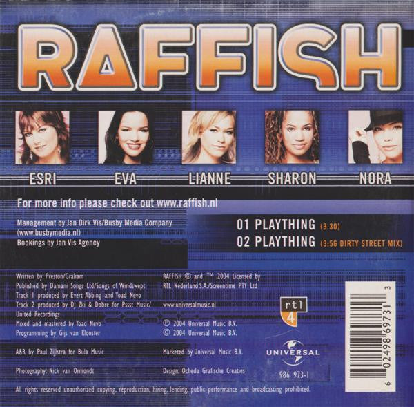 Raffish : Plaything (CD, Single)