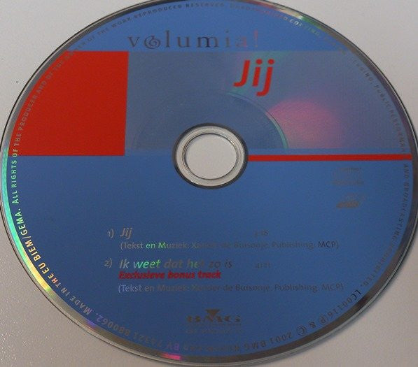 Volumia! : Jij (CD, Single)