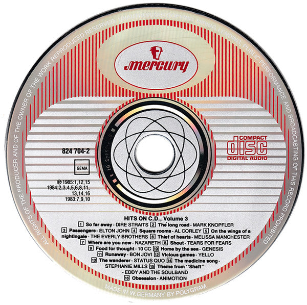 Various : Hits On CD Volume 3 (CD, Comp)