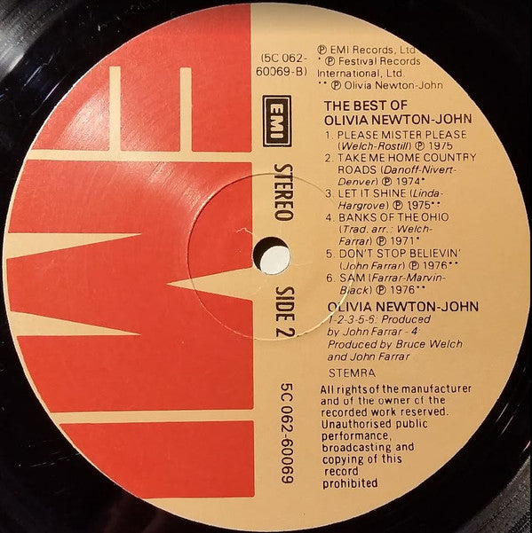 Olivia Newton-John : Olivia Newton-John's Greatest Hits (LP, Comp, Gat)