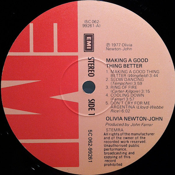 Olivia Newton-John : Making A Good Thing Better (LP, Album)