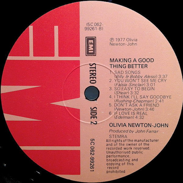Olivia Newton-John : Making A Good Thing Better (LP, Album)