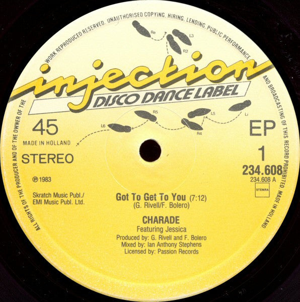 Charade (2) : Got To Get To You (12", EP, Maxi)