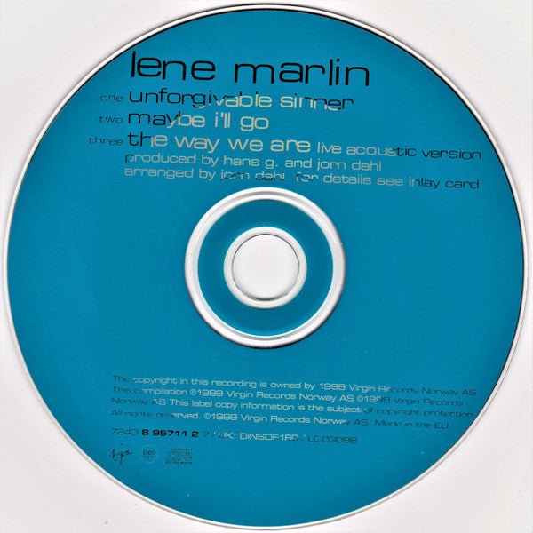 Lene Marlin : Unforgivable Sinner (CD, Maxi)