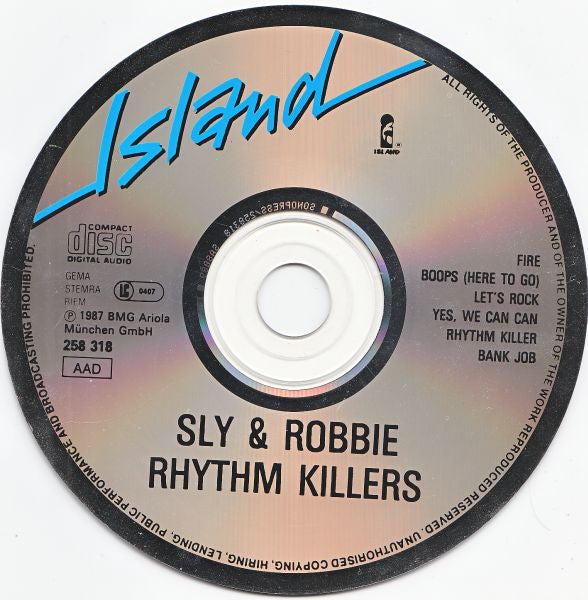 Sly & Robbie : Rhythm Killers (CD, Album)