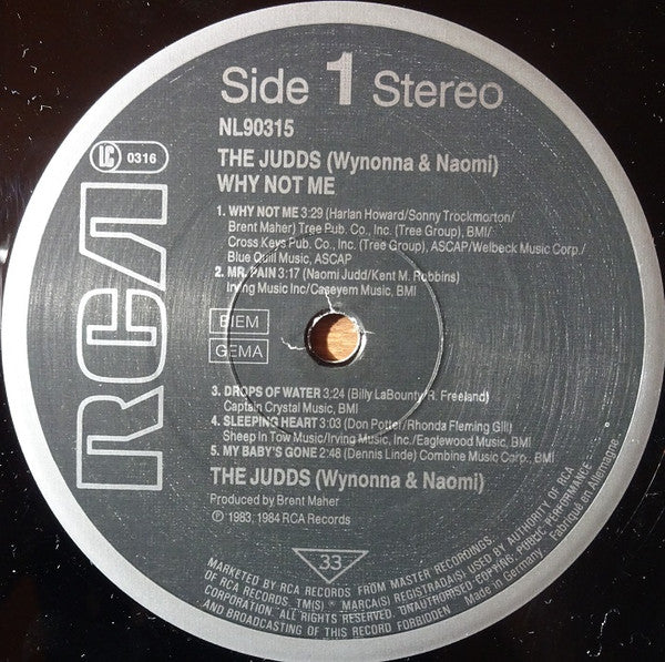 The Judds : Why Not Me (LP, Album, RE)