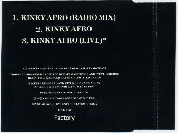 Happy Mondays : Kinky Afro (CD, Single)