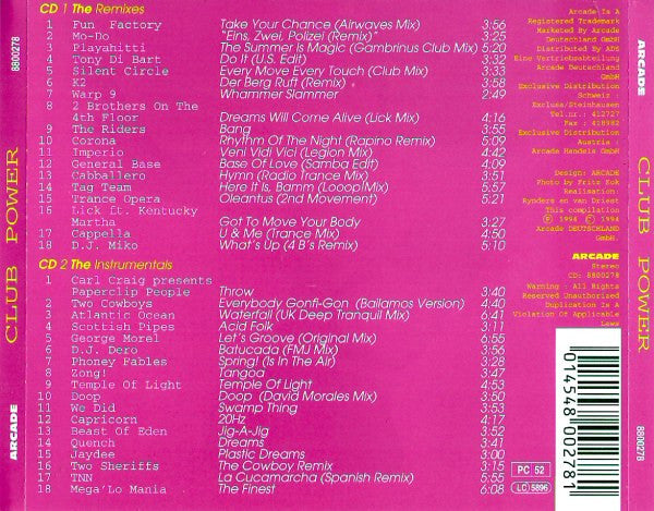 Various : Club Power (2xCD, Comp)