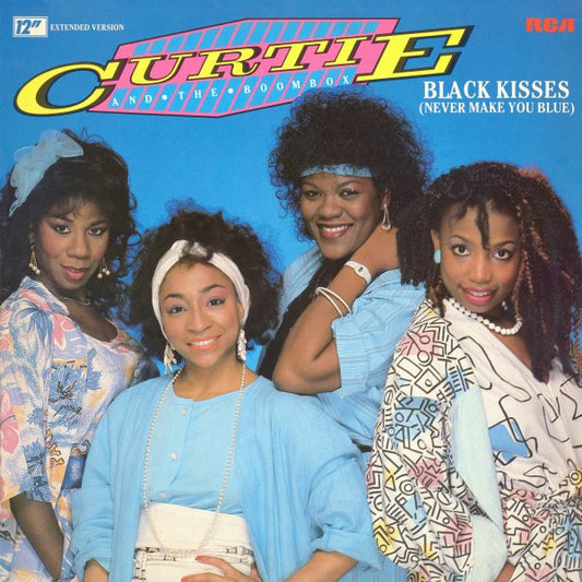 Curtie And The Boombox : Black Kisses (Never Make You Blue) (Extended Version) (12")
