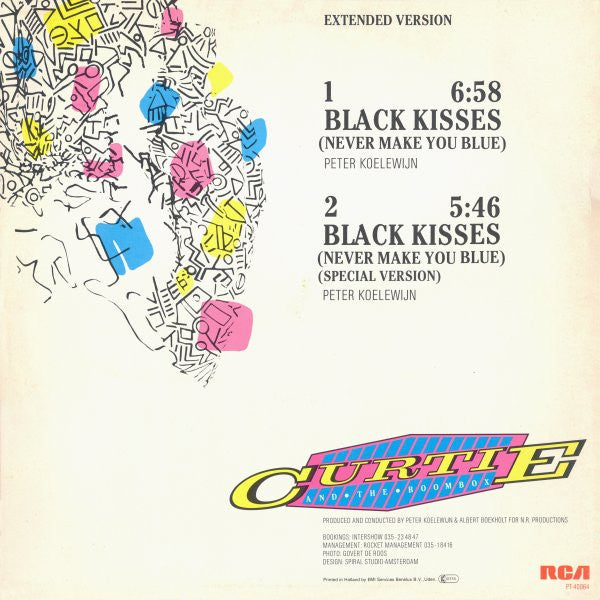 Curtie And The Boombox : Black Kisses (Never Make You Blue) (Extended Version) (12")