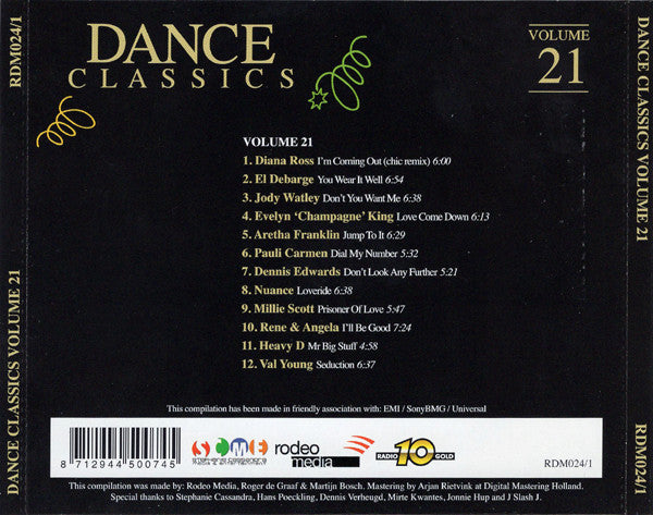 Various : Dance Classics Volume 21 & 22 (3xCD, Comp + Box)