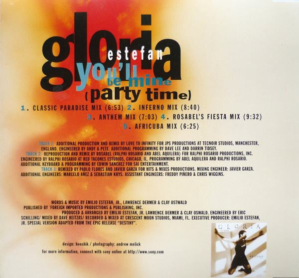 Gloria Estefan : You'll Be Mine (Party Time) (CD, Maxi)