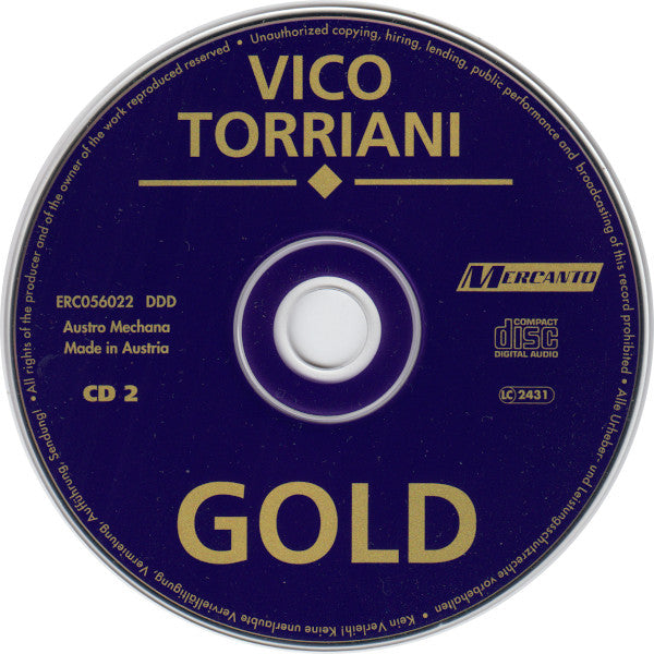 Vico Torriani : Gold (2 CD 18 Original Hits) (CD, Comp)