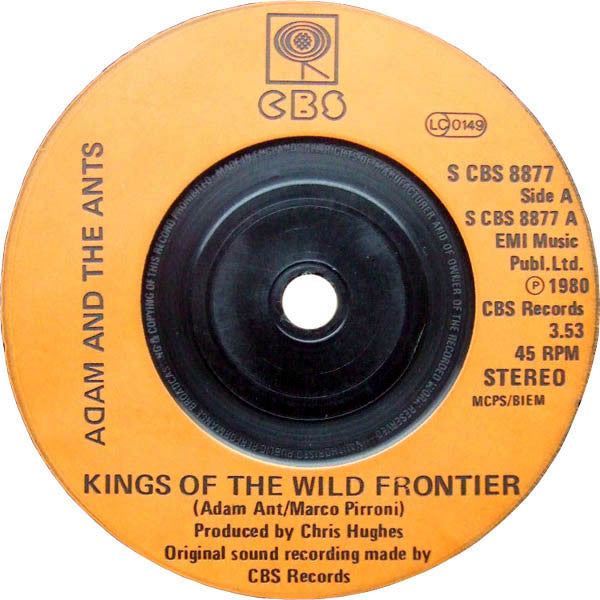Adam And The Ants : Kings Of The Wild Frontier (7", Single, Inj)
