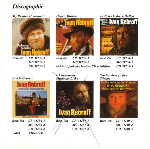Ivan Rebroff : Ave Maria (Festliche Abendmusik Mit Ivan Rebroff) (CD)