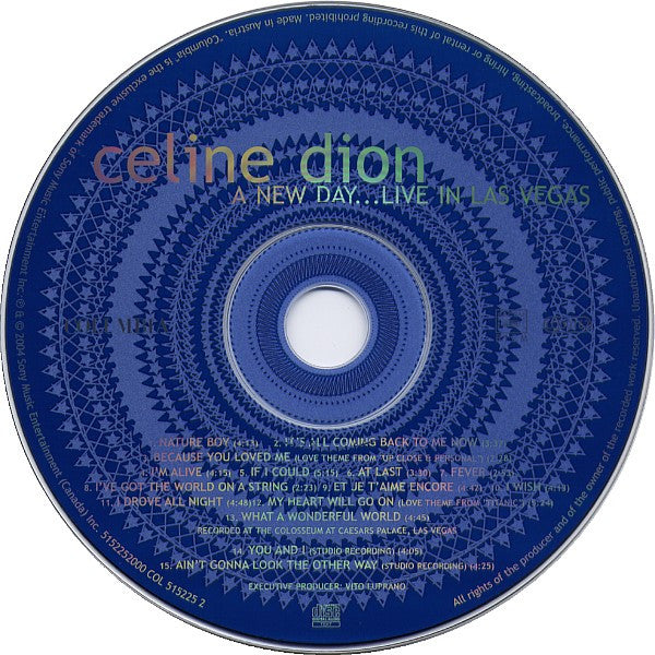 Céline Dion : A New Day... Live In Las Vegas (CD, Album)