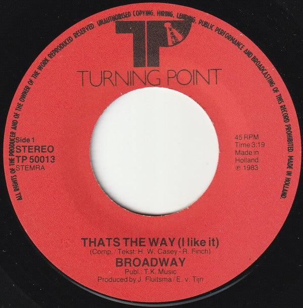 Broadway (6) : That's The Way (I Like It) (7")