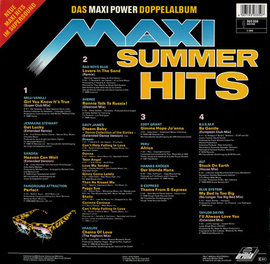 Various : Maxi Summer Hits (Das Maxi Power Doppelalbum) (2xLP, Comp)