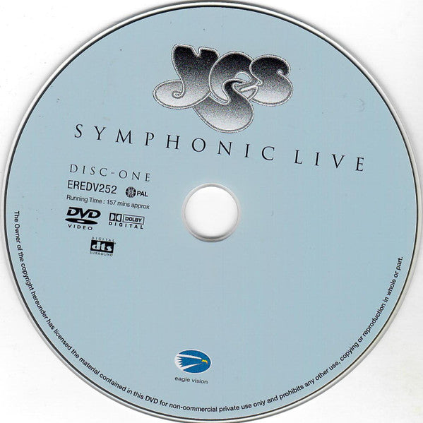 Yes : Symphonic Live (2xDVD-V, Multichannel, PAL)
