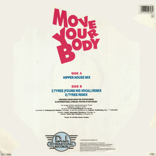 Tyree Cooper Featuring J.M.D. : Move Your Body (U.K. Only Mixes) (12")