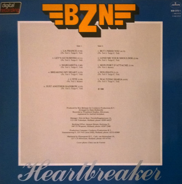 BZN : Heartbreaker (LP, Album)
