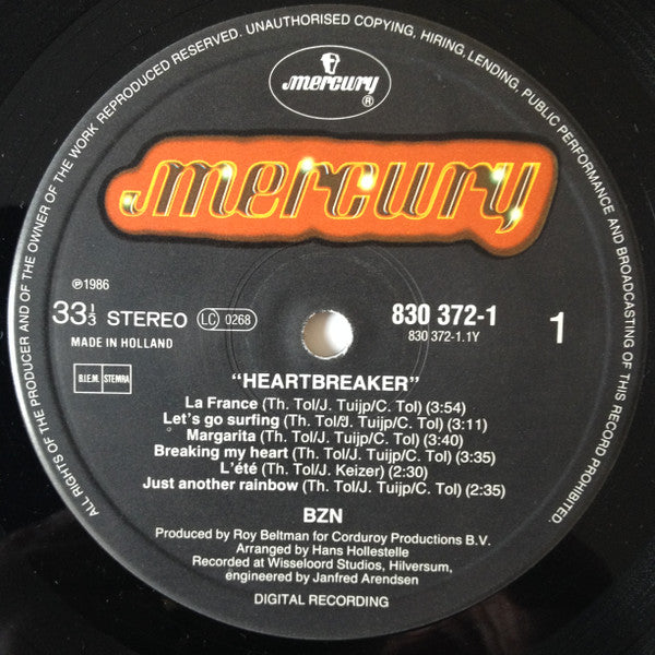 BZN : Heartbreaker (LP, Album)
