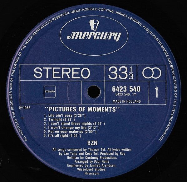 BZN : Pictures Of Moments (LP, Album)