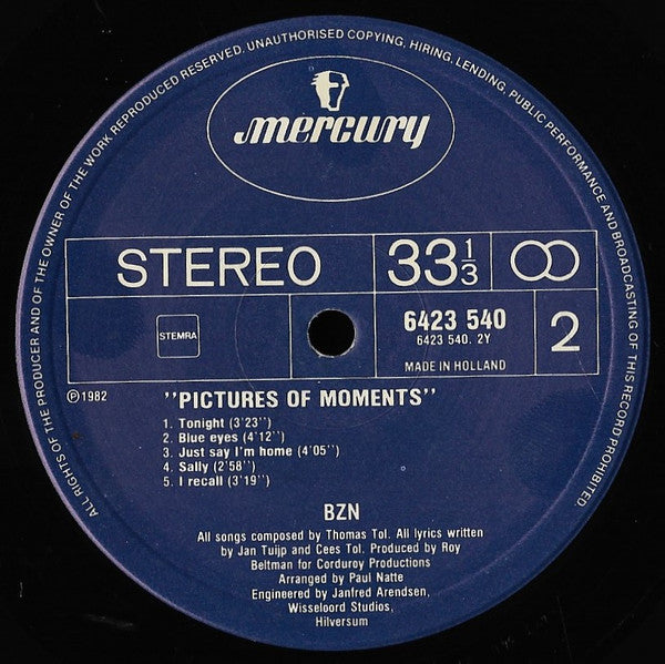 BZN : Pictures Of Moments (LP, Album)