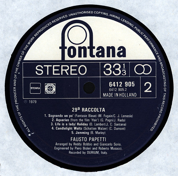 Fausto Papetti : 29ª Raccolta (LP, Album)