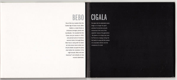 Bebo Valdés & Diego "El Cigala" : Lágrimas Negras (CD, Album, Gat)
