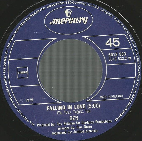 BZN : Oh Me Oh My (7", Single)