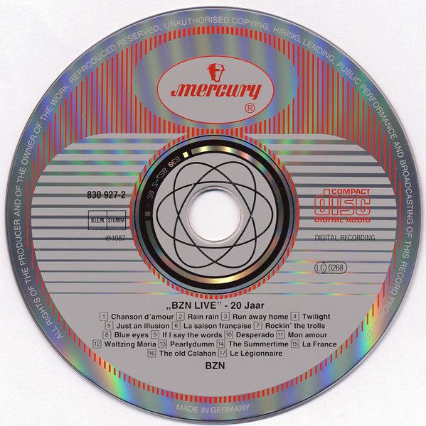 BZN : Live 20 Jaar (CD, Album, RE)