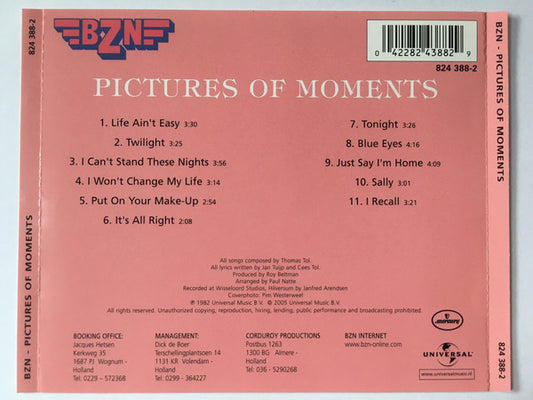 BZN : Pictures Of Moments (CD, Album, RE)
