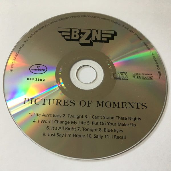 BZN : Pictures Of Moments (CD, Album, RE)