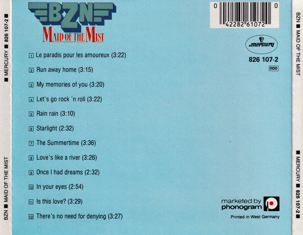 BZN : Maid Of The Mist (CD, Album, RE)