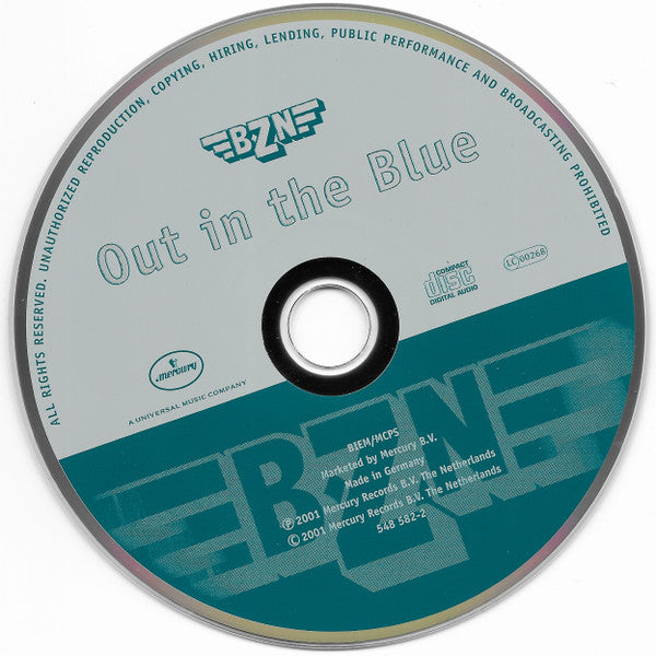 BZN : Out In The Blue (CD, Album)