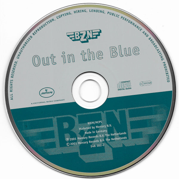BZN : Out In The Blue (CD, Album)