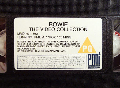 David Bowie : The Video Collection (VHS, Comp, PAL)