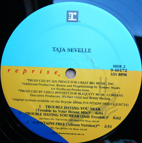 Taja Sevelle : Trouble Having You Near (12")